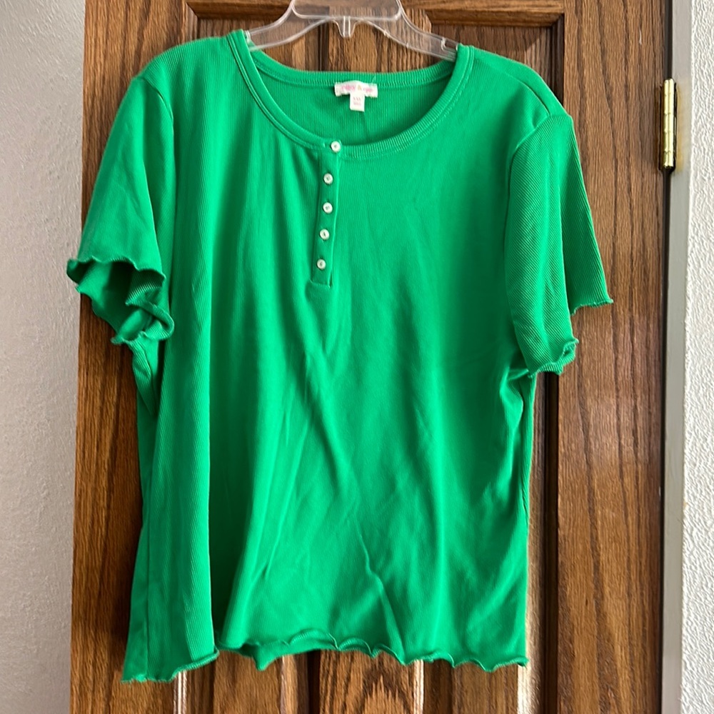 Green blouse